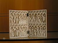 Ivoire sculpte, Diptyque de scenes de la vie du Christ, Paris, v1370-1380
